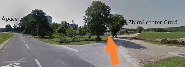 Lokacija za odlaganje zelenega vrtnega odreza